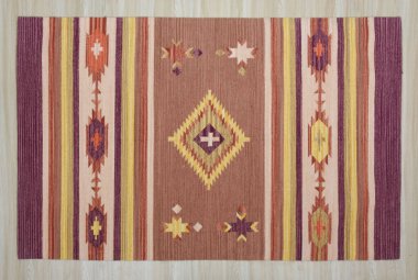 Yüksek çözünürlüklü orijinal el dokuması kilim ve halı motifleri ve renkleri