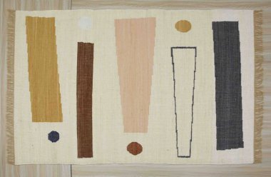 Yüksek çözünürlüklü orijinal el dokuması kilim ve halı motifleri ve renkleri