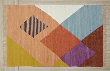 Yüksek çözünürlüklü orijinal el dokuması kilim ve halı motifleri ve renkleri