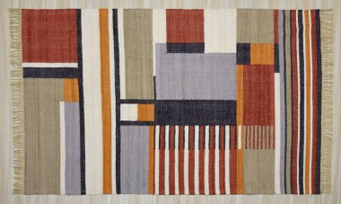 Yüksek çözünürlüklü orijinal el dokuması kilim ve halı motifleri ve renkleri