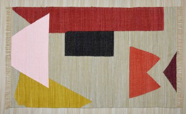 Yüksek çözünürlüklü orijinal el dokuması kilim ve halı motifleri ve renkleri