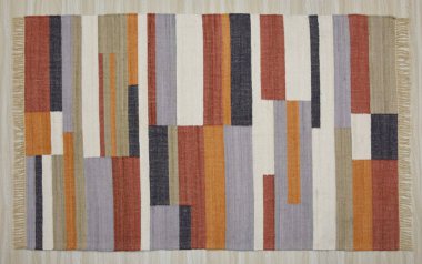 Yüksek çözünürlüklü orijinal el dokuması kilim ve halı motifleri ve renkleri