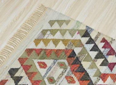 Yüksek çözünürlüklü orijinal el dokuması kilim ve halı motifleri ve renkleri