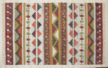 Yüksek çözünürlüklü orijinal el dokuması kilim ve halı motifleri ve renkleri