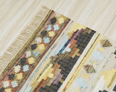 Yüksek çözünürlüklü orijinal el dokuması kilim ve halı motifleri ve renkleri