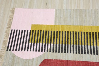 Yüksek çözünürlüklü orijinal el dokuması kilim ve halı motifleri ve renkleri