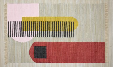 Yüksek çözünürlüklü orijinal el dokuması kilim ve halı motifleri ve renkleri