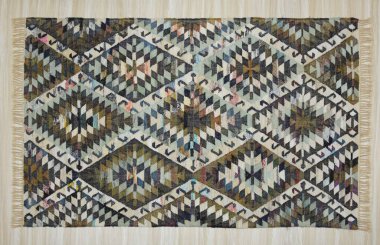 Yüksek çözünürlüklü orijinal el dokuması kilim ve halı motifleri ve renkleri