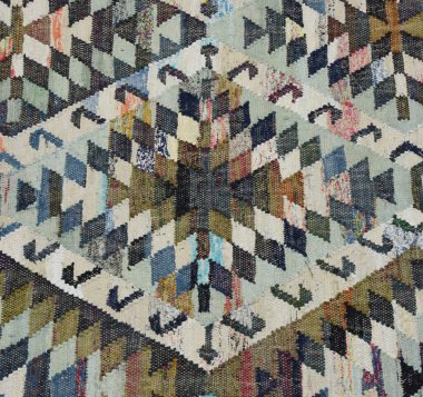 Yüksek çözünürlüklü orijinal el dokuması kilim ve halı motifleri ve renkleri