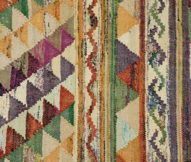 Yüksek çözünürlüklü orijinal el dokuması kilim ve halı motifleri ve renkleri