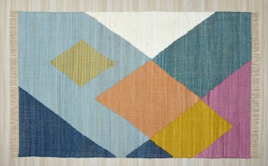 Yüksek çözünürlüklü orijinal el dokuması kilim ve halı motifleri ve renkleri