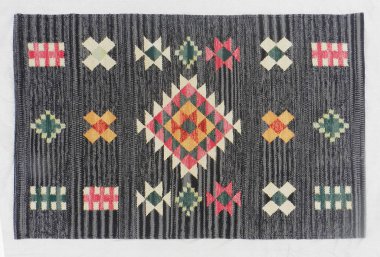Yüksek çözünürlüklü orijinal el dokuması kilim ve halı motifleri ve renkleri