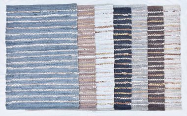 Yüksek çözünürlüklü orijinal el dokuması kilim ve halı motifleri ve renkleri