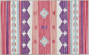 Yüksek çözünürlüklü orijinal el dokuması kilim ve halı motifleri ve renkleri