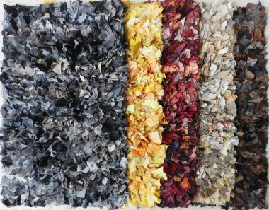 Yüksek çözünürlüklü orijinal el dokuması kilim ve halı motifleri ve renkleri