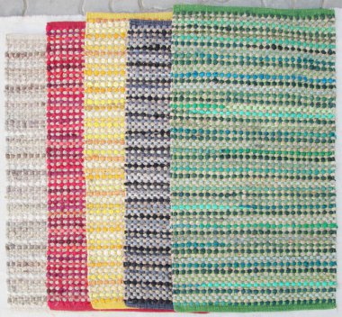 Yüksek çözünürlüklü orijinal el dokuması kilim ve halı motifleri ve renkleri