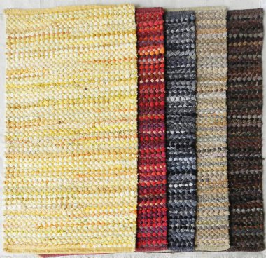 Yüksek çözünürlüklü orijinal el dokuması kilim ve halı motifleri ve renkleri