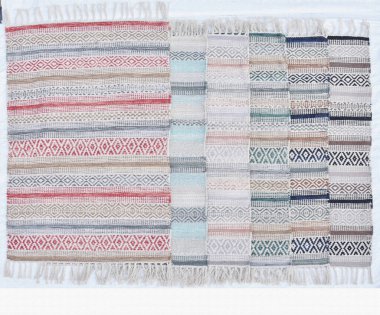 Yüksek çözünürlüklü moda desenleri ve renkleri olan Alan Halıları ve El Loom Halısı