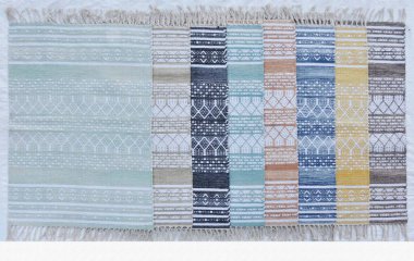 Yüksek çözünürlüklü moda desenleri ve renkleri olan Alan Halıları ve El Loom Halısı