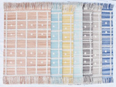 Yüksek çözünürlüklü moda desenleri ve renkleri olan Alan Halıları ve El Loom Halısı