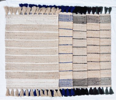 Yüksek çözünürlüklü moda desenleri ve renkleri olan Alan Halıları ve El Loom Halısı