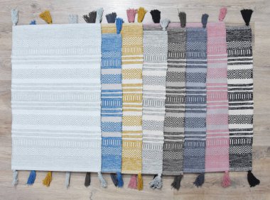 Yüksek çözünürlüklü moda desenleri ve renkleri olan Alan Halıları ve El Loom Halısı