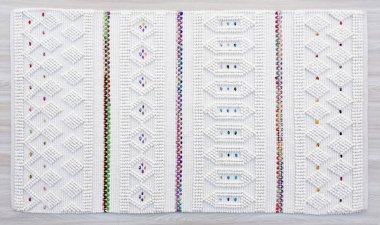 Yüksek çözünürlüklü moda desenleri ve renkleri olan Alan Halıları ve El Loom Halısı