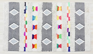 Yüksek çözünürlüklü moda desenleri ve renkleri olan Alan Halıları ve El Loom Halısı