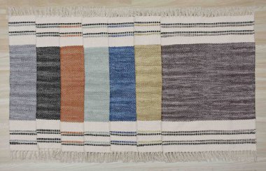 Yüksek çözünürlüklü motifleri ve renkleri olan el halıları ve halıları