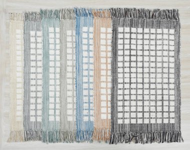 Yüksek çözünürlüklü motifleri ve renkleri olan el halıları ve halıları