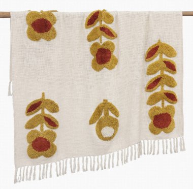 Örgü fırlat, yüksek çözünürlüklü orijinal boho tarzı.