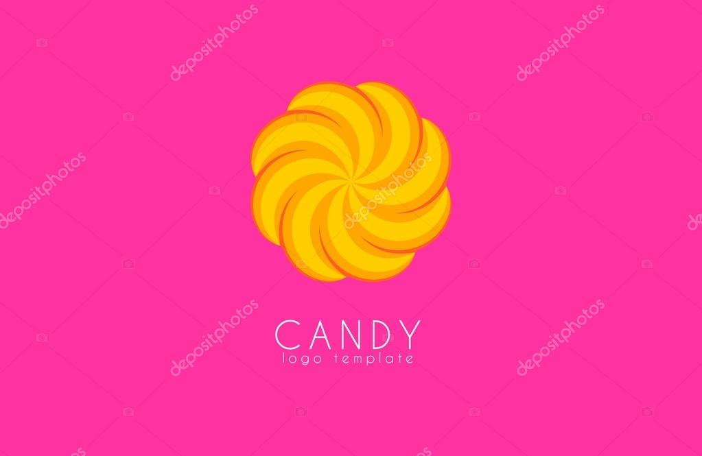 Candy logo. Creative logo. Colorful logo design. Delicious logo