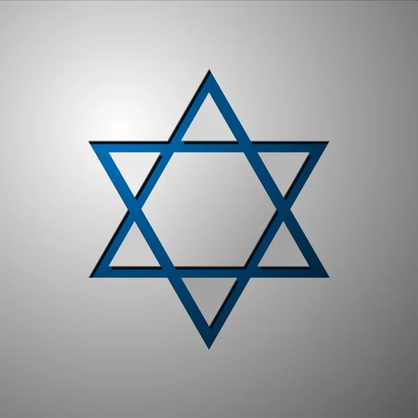 Star of David, vektor, Izrael, Star of David vágott papír, a Star of David logó, a Star of David koncepció — Stock Vector