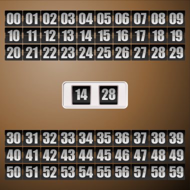 vector illustration of clock, retro clock, clock design, clock concept, analog clock