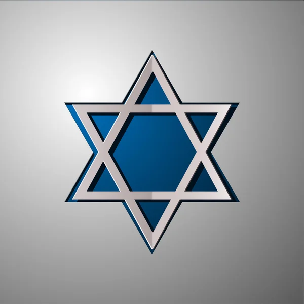 Star of David, vektorové, Izrael, Star of David řez papíru, Star of David logo, Star of David koncept — Stockový vektor