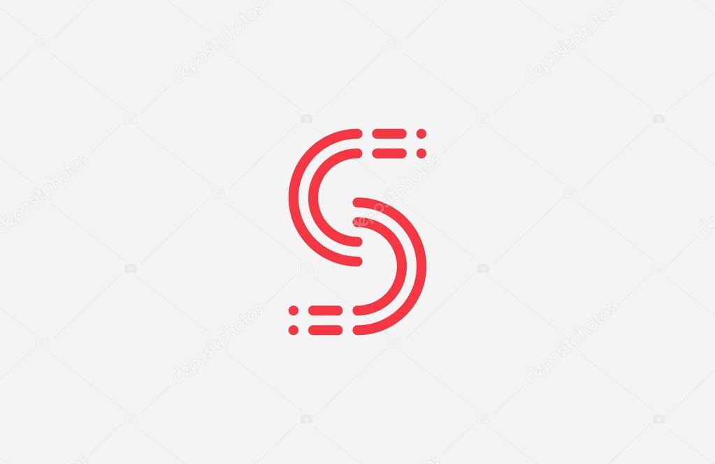 S ロゴ設計s 文字要素ラインのロゴデザイン創造的なロゴ