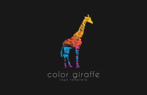 Giraffen-Logo-Design. Afrika-Logo. kreatives Logo. Tierlogo. — Stockvektor