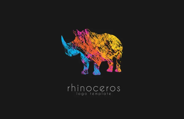 Rhino logo, Animal logo,Animal logo collection,Elements for brand identity, creative logo. — ストックベクタ