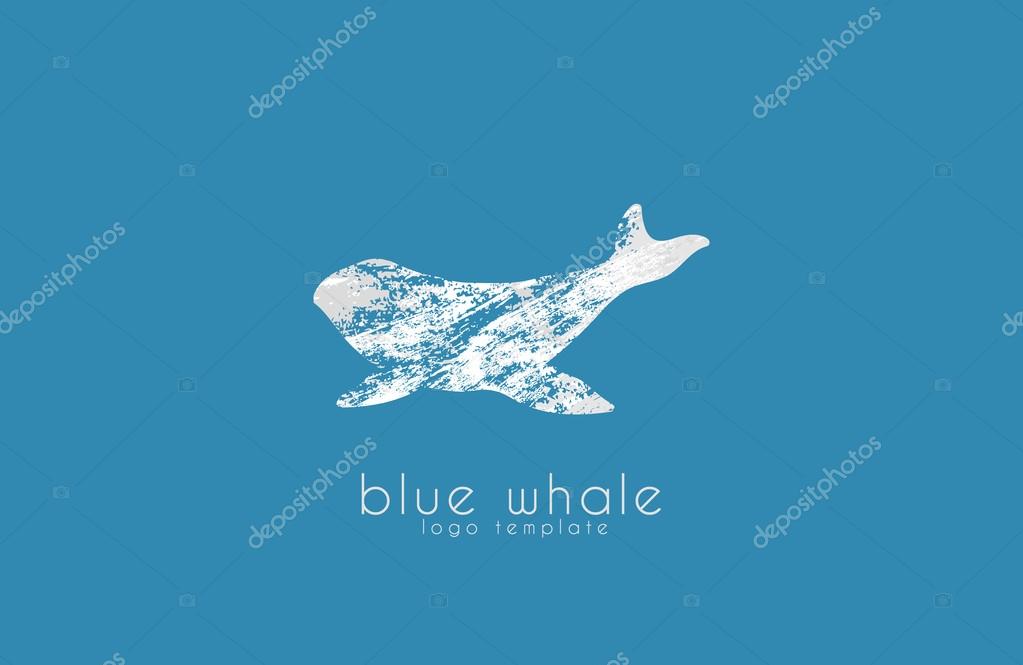 Whale logo. Creative logo. Sea logo. Water logo design. Ocean logo. Animal logo