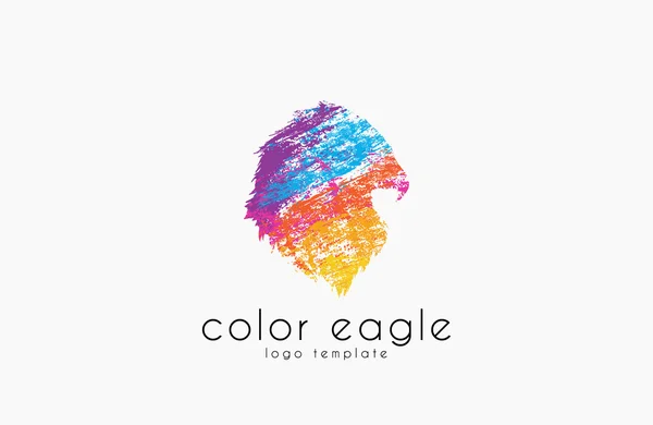 Eagle logo design. bird logo. color eagle. america symbol. creative logo — Stock Vector