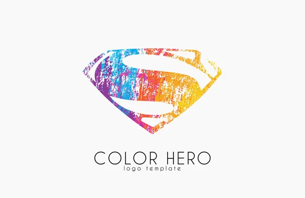 Super hero logo design. S letter logo. Creative logo — Stock Vector