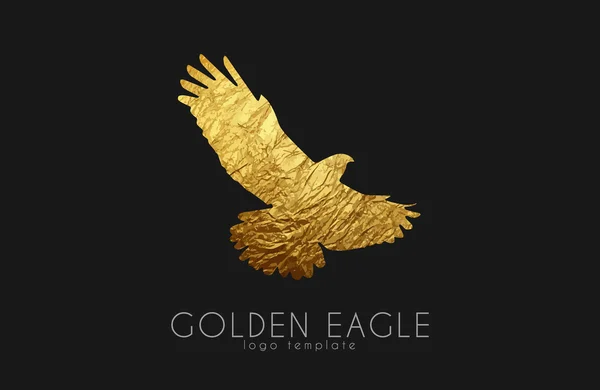 Orzeł logo. Golden eagle. Logo złoty ptak — Wektor stockowy