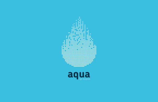 Aqua víz logó kék elem design vektoros alakzat ikon szimbólum üzleti természetes cég absztrakt csepp nedves — Stock Vector