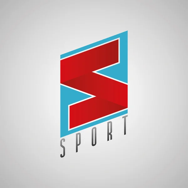 S логотип, спортивный логотип, спортивный дизайн, s буквенная концепция, s символ — стоковый вектор