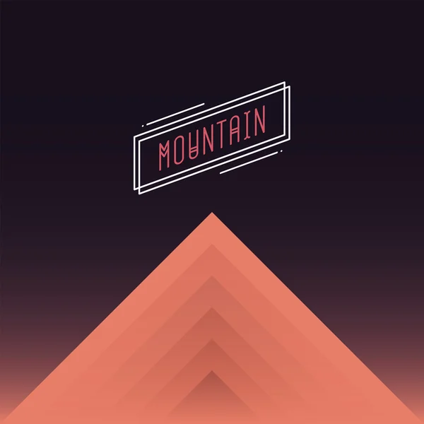 Berglandschap. Vector silhouetten van bergen achtergronden. Kan worden gebruikt voor Banner, Flyer, Boek Cover, Poster, webbanners. — Stockvector