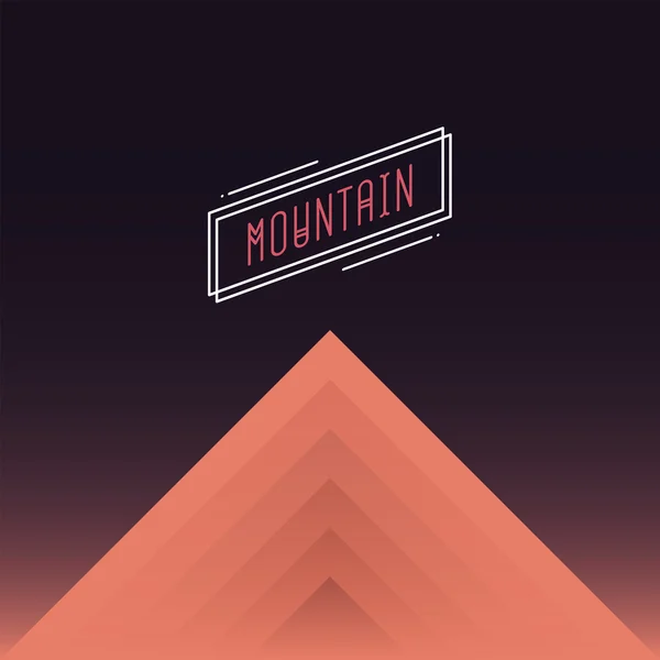 Paysage de montagne. Silhouettes vectorielles de milieux montagneux. Peut être utilisé pour la bannière, le prospectus, la couverture de livre, l'affiche, les bannières Web . — Image vectorielle