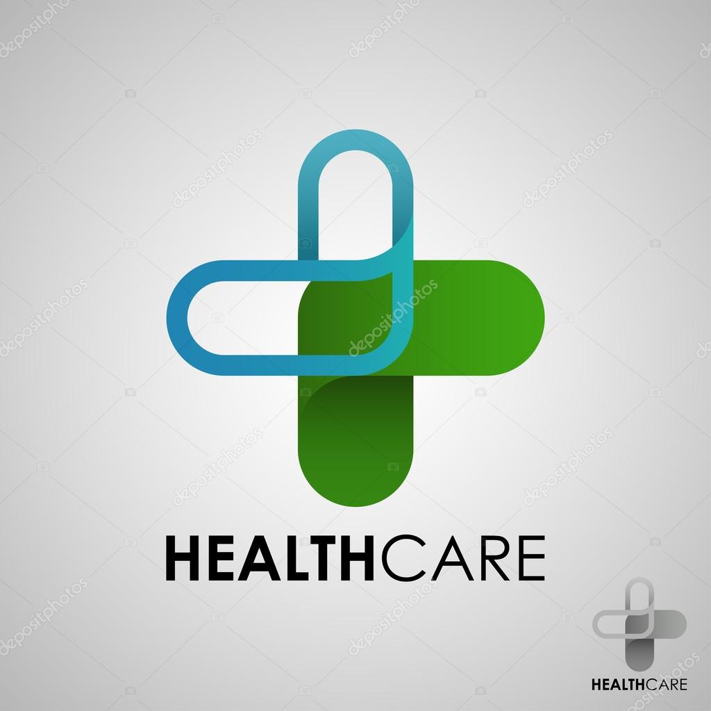 Healthcare logo, Medical logo design template.- vector illustrator