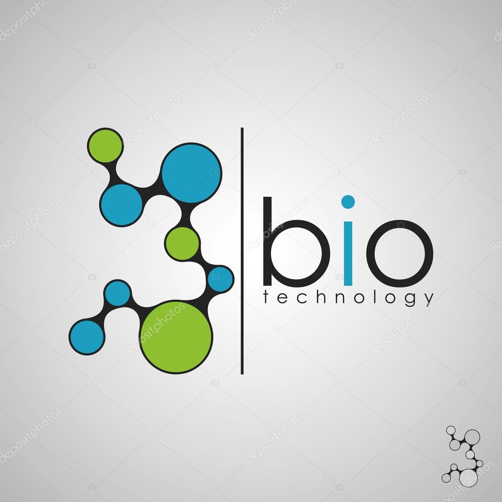 Bio logo, biology design, bio concept logo, DNA logo