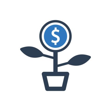 Banka santral ikonu işletme ikonu döviz santral ikonu finans büyüme ikonu yatırım para ikonu