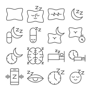 Uyku Yastığı Simgesi İşaret Sembolü